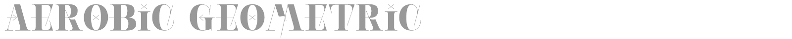 Aerobic Geometric font preview